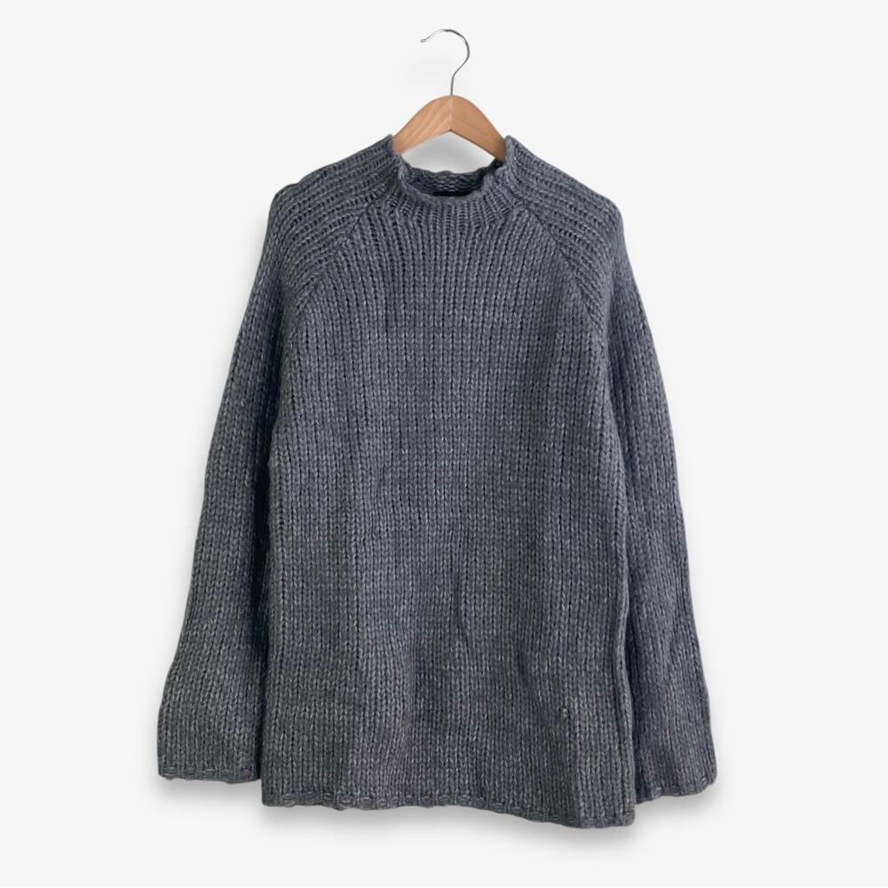 PrettyLittleThing Women’s Chunky Cable Knit Gray Medium